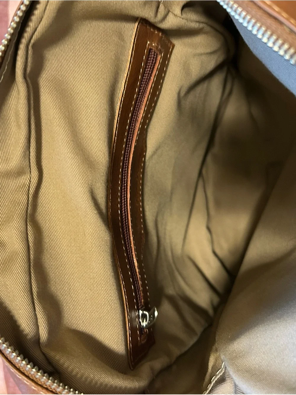 Men's Brown Leather Messenger Bag with Adjustable Strap